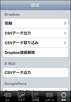 BPNote Dropbox menu